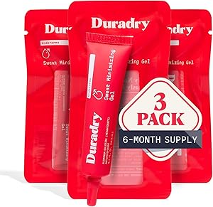 Duradry Sweat Minimizing Gel Antiperspirant for Men and Women - 0.4 Fl Oz (Pack of 3) Review