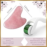 LAVÔNNÉ Rose Quartz Jade Roller and Gua Sha Set (4 PCS) — image 4