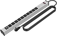 Oviitech 10-Outlets Aluminum Power Strip with 6-ft Extension Cord — image 1