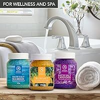 AROMATIKA Bath Salts Set 42 Oz - Lavender, Sea Breeze, Ylang-Ylang — image 5