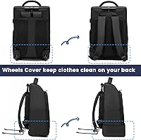Rolling Backpack Waterproof Commuter Backpack with Wheels for 15.6-inch Laptop — image 4