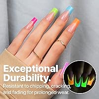 SXC Cosmetics X-Pro Tips French Tip Press On Nails - GLOW117KIT-M Square — image 3