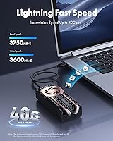 GRAUGEAR 40Gbps M.2 NVMe SSD Enclosure — image 2