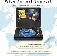 HOPYOP 9.5″ Portable DVD Player with Bluetooth — image 3