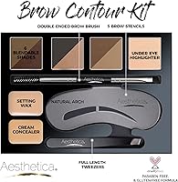Aesthetica Brow Contour Kit 16-Piece Eyebrow Makeup Palette Set — image 2