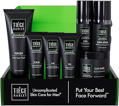 Tiege Hanley Level 4 Skin Care Set for Men, 7 Piece Kit