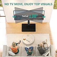 WALI TV Stand Mount with Power Outlet, Swivel, Height Adjustable for 32-75 inch TVs — image 4