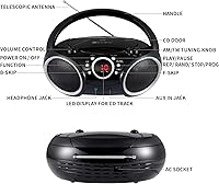 SINGING WOOD 030C Portable CD Player Boombox — image 8