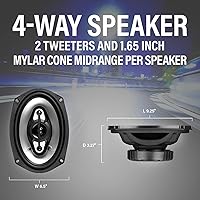 BOSS Audio Systems NX694 Onyx Series 6x9 Inch 4-Way Car Speakers — image 5