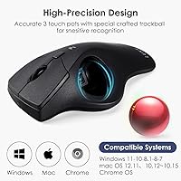 SANWA Bluetooth Wireless Ergonomic Trackball Mouse — image 7