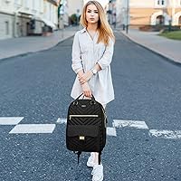 RJEU School Backpack Aesthetic for Teen Girls with USB Port, Black — image 7