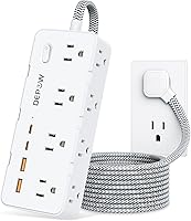 DEPOW Power Strip Surge Protector with 8 AC Outlets and 4 USB Ports — image 1