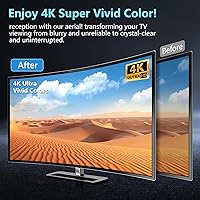 Oyned 2025 TV Antenna with Signal Booster, 1200+ Miles Range, 33ft Cable — image 3