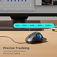 PORLEI TM551 Wired Trackball Mouse — image 4