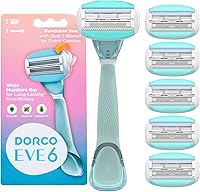 Dorco EVE6 Razor for Women with 6 Blades and 2 Moisture Bars — image 1