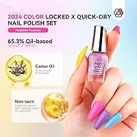 Saviland Quick-Dry Nail Polish Set - 20pcs Neon Rainbow Brights — image 6