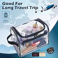 Rough Enough Clear Makeup Toiletry Bag — image 2