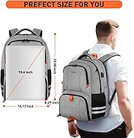 Ytonet Gym Backpack for Men Women with Shoe Compartment — image 4