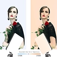 DImotliyor LED Desk Bi-Color Video Light with C-Clamp Stand — image 2