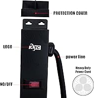 KMC 12-Outlet Heavy Duty Surge Protector Power Strip — image 4