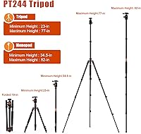 PHOPIK PT244 77″ Camera Tripod — image 2
