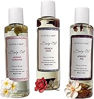 Olivia Care 3 Pack Body Oils: Apricot Fig, French Rose, Jasmine Gardenia, 12oz — image 2