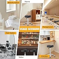 Nolasalon Saddle Stool Chair with Wheels — image 5