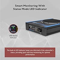 Rockville USS8 8″ 600W Slim Under-Seat Active Subwoofer — image 7