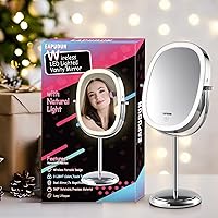 EAPUDUN 9″ Lighted Makeup Mirror with 7X Magnification — image 7