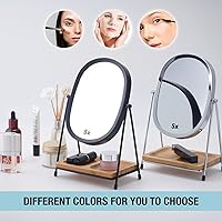 JOYOEIKON Tabletop Magnifying Makeup Mirror with Bamboo Tray — image 9