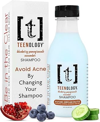 Teenology Shampoo for Teens Blueberry Pomegranate Cucumber 16 oz