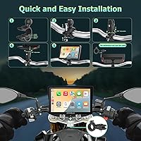 APHQUA 722 Motorcycle GPS Navigation System with Apple CarPlay & Android Auto — image 7