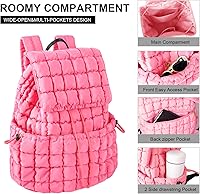 XSUIOY Quilted Backpack Purse — image 5