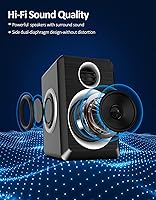 Cinnkeyi C5202 2.0 Computer Speakers — image 2