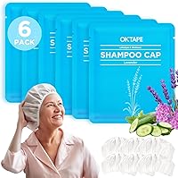 OK TAPE No Water Shampoo Caps 6 Pack (Lavender, Verbena, Cucumber Scents) — image 1