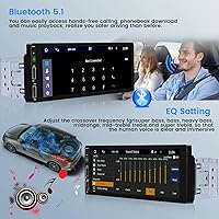 Hikity 6.9-inch Single Din Car Stereo with Wireless Apple CarPlay and Android Auto — image 3