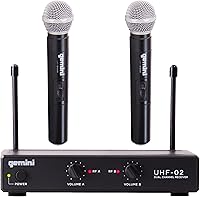 Gemini UHF-02M S12 Dual Wireless Handheld Microphone System — image 1