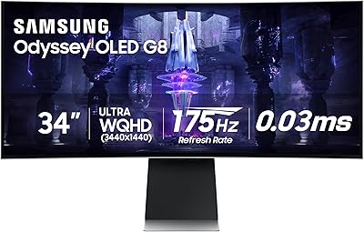 Samsung 34″ Odyssey G85SB Series QD-OLED Gaming Monitor