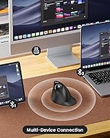 ProtoArc EM05 NL Vertical Wireless Trackball Mouse — image 4