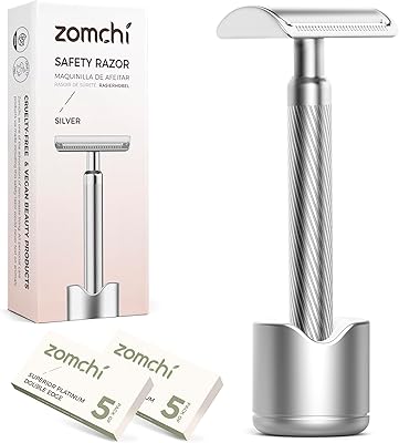 ZOMCHI Double Edge Safety Razor for Men & Women