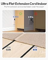 NTONPOWER Black Power Strip 15FT with 8 Outlets & 3 USB Ports — image 4