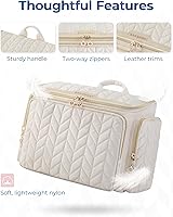 BAGSMART Travel Toiletry Bag, Camel — image 4