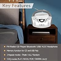 LONPOO LP-D01 CD Player Boombox — image 3