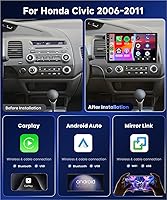 Podofo 4G 64G Car Stereo for Honda Civic 2006-2011 10.1″ — image 2