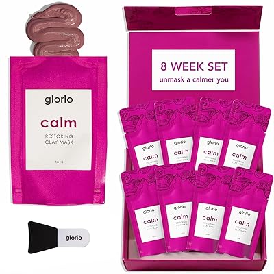 Glorio Calm Aloe Clay Masks (8 count)