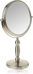 Floxite Dual Sided 1x and 15x Vanity Mirror, Brushed Nickel Review