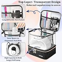 Partreko Clear Nail Polish Organizer with Nail Lamp — image 2