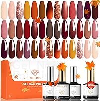 Modelones 24 PCS Gel Nail Polish Kit, A Cozy of the Fall — image 1