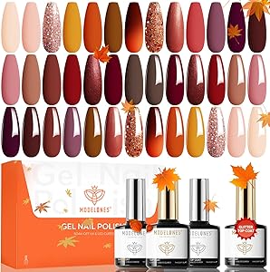 Modelones 24 PCS Gel Nail Polish Kit, A Cozy of the Fall Review
