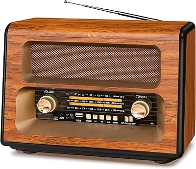PRUNUS J-199 Vintage Bluetooth Radio